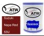 Preview: Suzuki, Napa Red, 53U: 500ml Lackdose, von ATW Autoteile West.